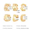 1 Piece Simple Style IG Style Geometric Plating 304 Stainless Steel Ear Cuffs