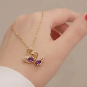 Purple Double Swan