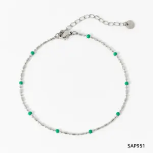 Green / Sap951 Bracelet Platinum + Emerald