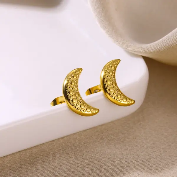 Wholesale PVD Coated Real Gold Plated Starfish 304 Stainless Steel Beach Waterproof Non Tarnish Ear Studs