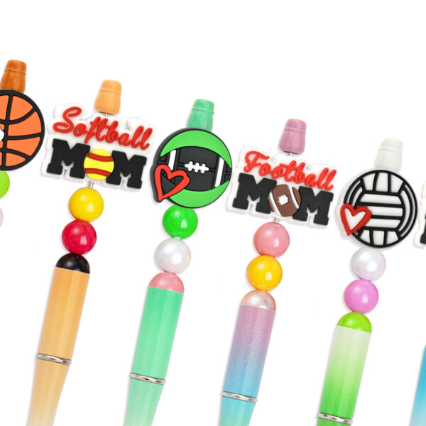 oly-e39865ebebe4080f0a57eb00b6fd9784 Wholesale DIY Ball Sports Series Ballpoint Pen Focus Beads