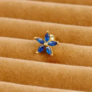 7 Gold Blue Diamond 1 Piece