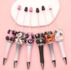 Wholesale Halloween DIY bead pen skull ghost pumpkin heavy bead pen