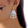 Wholesale Ghost Elf Funny Halloween Acrylic Flower Ghost Skeleton Tree Earrings Cute Devil Earrings