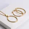 Wholesale Stainless Steel 18K Gold Plated Simple Style Plating U Shape