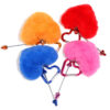 oly-e3ac4718c51867e60819cb772069362b Wholesale Heart-shaped m-m keychain with colorful plush beads