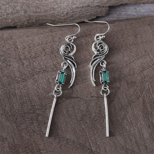 oly-e3b5c8585cdb05d9d6ac58d13020c32f Wholesale gradient blue-green square zircon earrings