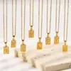 Wholesale Jewelry Sweet Letter 304 Stainless Steel Diamond Polishing Plating Inlay Cable Chain Necklace