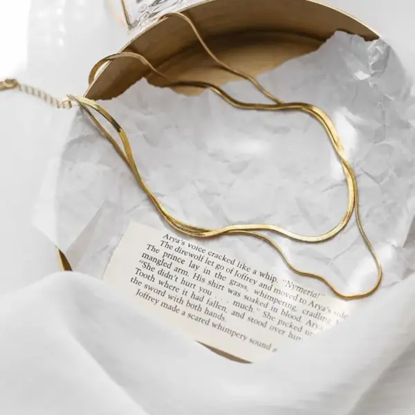 Simple Style Solid Color Titanium Steel Plating Gold Plated Layered Necklaces