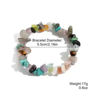 S2305-3 Colorful Stone Stretch Bracelet