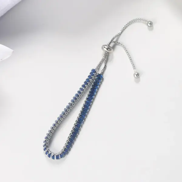 Wholesale Fashion Geometric Copper Inlay Zircon Bracelets 1 Piece