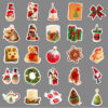 oly-e3ec563f788ab935e9fcd1c4d88fe993 Wholesale 50pcs/pack Christmas ins style holiday waterproof stickers