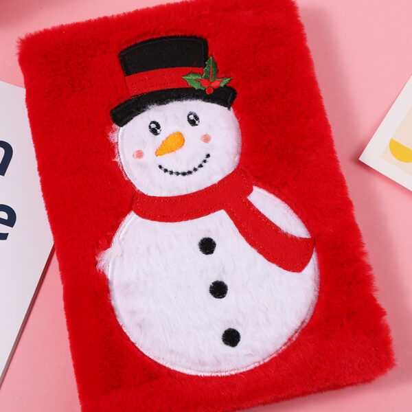 Wholesale Christmas Cartoon Stuffed Snowman Notebook Ledger Notepad