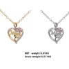 Wholesale Cross-border New Product Amazon TEMU Heart Flower Ladieswear's Day MOM Diamond Zircon Necklace Simple Pendant