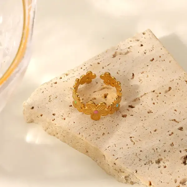 Wholesale Jewelry Fashion Geometric Stainless Steel No Inlaid PVD Coated