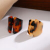 oly-e3fcfe2082e7f4be985f799733cc62d5 Wholesale Maillard Autumn and Winter Line Wide Leopard Print Ring