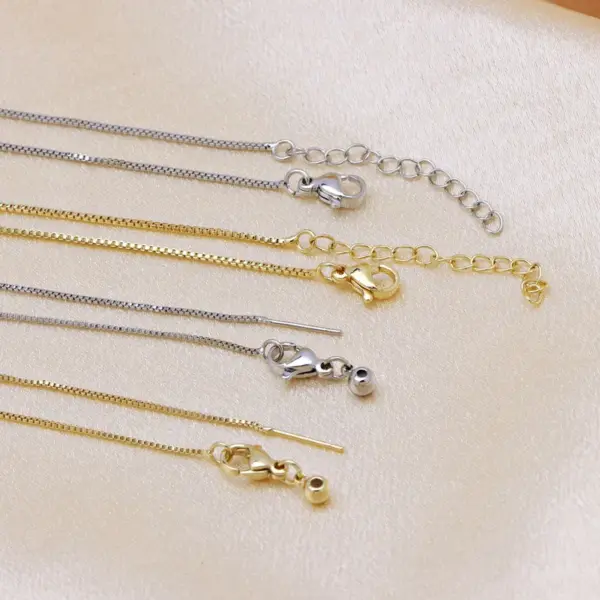 Wholesale Copper 18K Gold Plated Solid Color Necklace