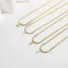 Wholesale Letter 304 Stainless Steel Copper Retro Classic Style 304 Stainless Steel Pendant Necklace