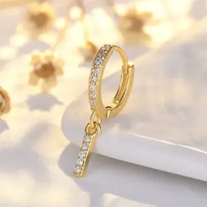 Ear Clip Letters I Only (14K Yellow Gold) / Copper Plating 14K Real Gold