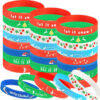 Wholesale Cartoon pattern Christmas rubber silicone bracelet