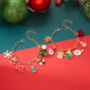 Wholesale Old man Christmas tree bell necklace