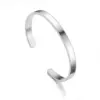 Wholesale 6mm Stainless Steel C Bracelet Titanium Steel Opening Adjustable Bracelet