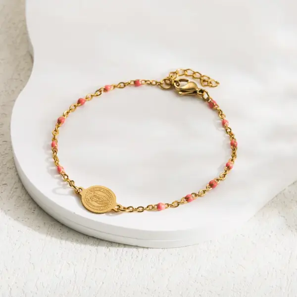 Ethnic Style Virgin Mary 304 Stainless Steel Stainless Steel Bracelets In Bulk