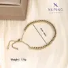 Wholesale XUPING Streetwear Cross 304 Stainless Steel 18K Gold Plated Artificial Gemstones Artificial Pearls Bracelets In Bulk