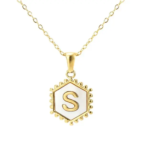 Wholesale Fashion Letter Titanium Steel Plating Pendant Necklace 1 Piece