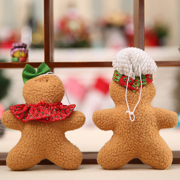 oly-e42cb870635d7ef3a6e97c43e11f4e72 Wholesale Fabric Five-Star Christmas Tree Gingerbread Man Pendant