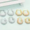 Wholesale New Style Full Diamond Zircon Copper Earrings Nihaojewelry