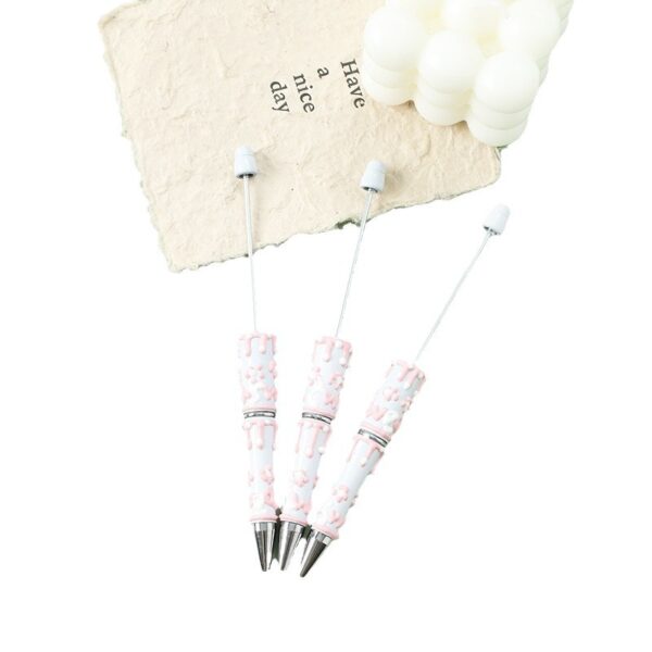 oly-e44079b5340a655e9faffadecaa95825 Wholesale Cute handmade painting oil hand-painted beaded pen diy beaded pen gift pen cross-border hot selling beaded pen accessories hand-painted