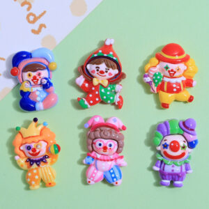 Wholesale Cartoon clown costume Children's Fun handmade diy cream glue phone case headdress hairpin jewelry resin accessories