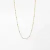 PVD Coated Real Gold Plated Geometric 304 Stainless Steel Titanium Steel Simple Style Waterproof Non Tarnish Necklace