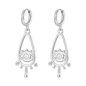 MS-652 Steel Color Sky Eye with Diamond Ear Clip