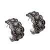 Wholesale Retro ethnic style C-shaped oval carved earrings
