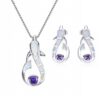 oly-e4591bacb3ea8a0a462e33ede2f4f6ae Wholesale Yansheng wish cross-border European and American fashion opal necklace dolphin pendant short necklace earrings suit