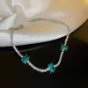 Wholesale Elegant Lady Flower Copper Inlay Zircon Bracelets