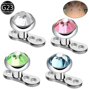 Wholesale Titanium Alloy Flat Bottom Implant Bone Screw Locking Bone Nail F136 Piercing Jewelry Skin Grafting Nail Simple Style Unisex