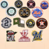 Wholesale Patch Cloth Sticker Baseball Team Round LetterSticker