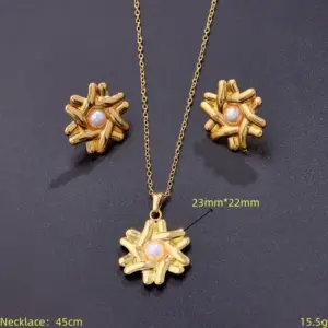 Gold / 23mm * 22mm / 1 Piece