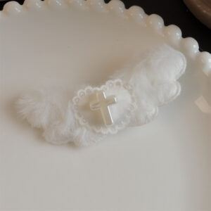 2# White Wings White love wings hairpin