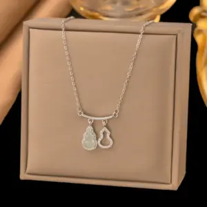 【8042】Lucky Gourd Necklace【silver】