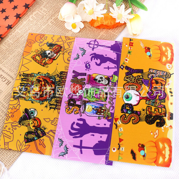 oly-e47bf33a24e78e34e30d588a39d62e0a Wholesale Cartoon UV Halloween 16oz Transfer Sticker, Crystal Sticker, Peel-off Crystal Label with Text Retention, Glass Sticker