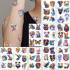 Wholesale 10Pcs/Pack Cartoon Creative Animal Painted Tattoo Stickers Party Party Fun Personalized Face Stickers Arm Stickers