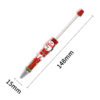 Wholesale Santa Claus Painted Beaded Pen