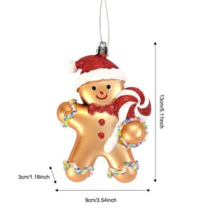 Plastic gingerbread man pendant for men