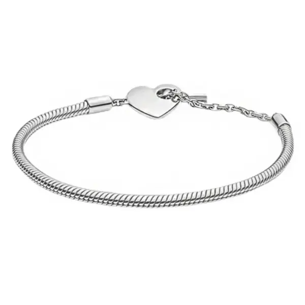 1 Piece Fashion Round Heart Shape Copper Plating Bracelets