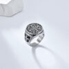 oly-e495cf23ca96886d459d2e8870a27c5b Wholesale Retro Style Demolition Stainless Steel Cross Ring Niche Personality Punk Men's Hand Jewelry