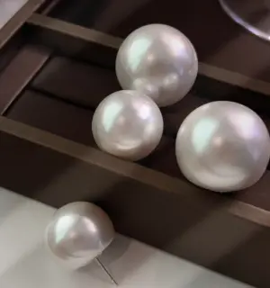 Wholesale 1 Pair Elegant Basic Simple Style Geometric Imitation Pearl Ear Studs